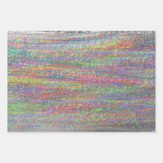 Modernes holografisches Elegantes Pastel Rainbow P Geschenkpapier Set (Vorderseite 2)