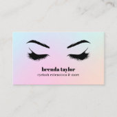 Modernes Holografisches Eyelash Browbar beruflich Visitenkarte (Vorderseite)