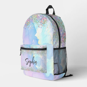 Modernes holografisches Glitter-Regenbogen-Trendy Bedruckter Rucksack