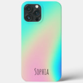 Modernes holografisches Iridescent-Personalisiert Case-Mate iPhone Hülle (Rückseite)
