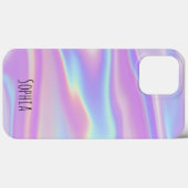 Modernes holografisches Iridescent-Personalisiert Case-Mate iPhone Hülle (Rückseite (Horizontal))