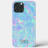 Modernes holografisches Iridescent-Personalisiert Case-Mate iPhone Hülle (Rückseite)