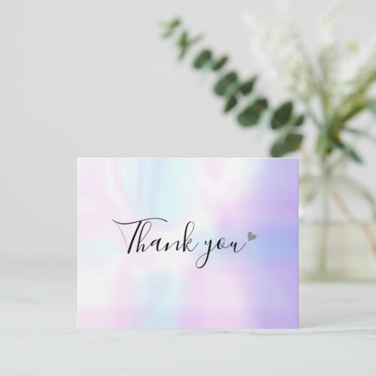 Modernes Holografisches Script-Geschäft dank Karte (Stehend Vorderseite)