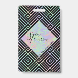 Modernes Holografisches Symmetrisches Muster - Abz Ausweis