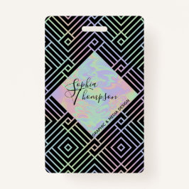 Modernes Holografisches Symmetrisches Muster - Abz Ausweis