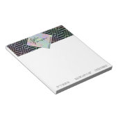 Modernes Holografisches symmetrisches Muster - Not Notizblock (angewinkelt)