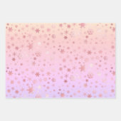 Modernes holografisches Weihnachtsgeschenk-Muster Geschenkpapier Set (Vorderseite 3)