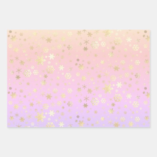 Modernes holografisches Weihnachtsgeschenk-Muster Geschenkpapier Set (Vorderseite 2)