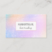 Modernes Hologram Glitzer Glam Visitenkarte (Vorderseite)