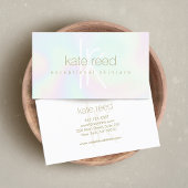 Modernes Hologramm Monogramm Visitenkarte