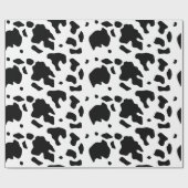 Modernes Holstein Friesian Cow Animal Print Muster Geschenkpapier (Flach)