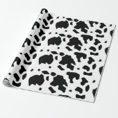 Modernes Holstein Friesian Cow Animal Print Muster Geschenkpapier (Ungerollt)