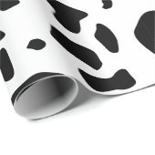 Modernes Holstein Friesian Cow Animal Print Muster Geschenkpapier (Rolleneckpunkt)