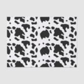 Modernes Holstein Friesian Cow Animal Print Muster Seidenpapier (Vorderseite)