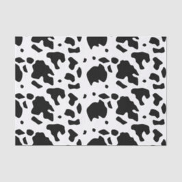 Modernes Holstein Friesian Cow Animal Print Muster Seidenpapier