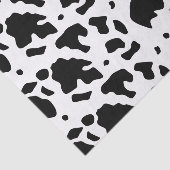 Modernes Holstein Friesian Cow Animal Print Muster Seidenpapier (Ausschnitt)