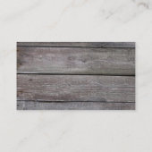 Modernes Holz Einzigartig, modern und individuell Visitenkarte (Rückseite)