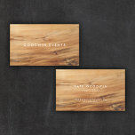 Modernes Holz Minimalistisch einfach Visitenkarte<br><div class="desc">Dieses moderne Design der Visitenkarte besticht durch einen schönen hellen Holzhintergrund auf der Vorder- und Rückseite mit moderner Typografie. Es hat ein angesagtes,  modernes Aussehen und würde einen fabelhaften ersten Eindruck für Ihr wachsendes Geschäft machen. Fügen Sie abgerundete Ecken für ein einzigartiges Designelement hinzu.</div>