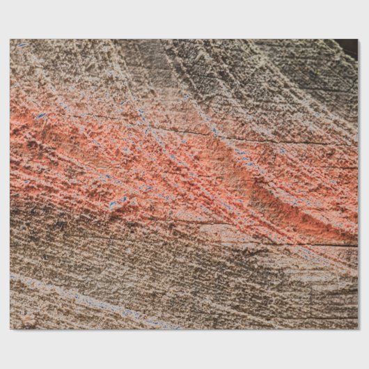 Modernes Holzdesign Geschenkpapier (Flach)