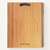 Modernes Holzdesign nach Maß - einfaches, elegante Notizblock (Rückseite)