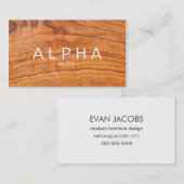 Modernes Holzkörnerkleidungsdesign Visitenkarte (Vorne/Hinten)