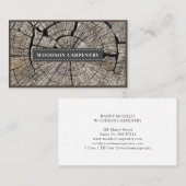 Modernes Holzkornhandwerk Holzarbeiter-Büro Ca Visitenkarte (Vorne/Hinten)