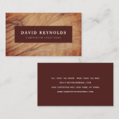 Modernes Holzschnitzereifahrzeug für den Bau eines Visitenkarte (Vorne/Hinten)