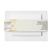 Modernes Honey und Pumpkin Handmade Soap Label Einladungsbanderole (Vorderseite Beispiel)