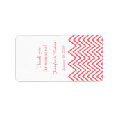 Modernes Honeysuckle Zickzack Wedellip Balm Label Adressaufkleber (Vorne)