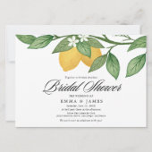 Modernes, horizontales Brautparty von Lemon Garden Einladung (Vorderseite)