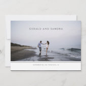 Modernes horizontales Foto Save the Date (Vorderseite)