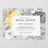 Modernes horizontales tropisches Brautparty Einladung (Vorne/Hinten)