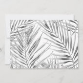 Modernes, horizontales tropisches Save the Date (Rückseite)