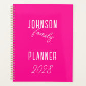 Modernes Hot Pink Planer (Vorderseite)