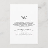 Modernes Hotel Begleitkarte (Vorderseite)