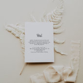 Modernes Hotel Begleitkarte