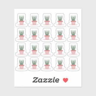 Modernes Houseplant Schlange Pflanze Planer Aufkleber