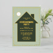 Modernes Housewarming Party Neue Zuhause-Feier Folieneinladung (Stehend vorne)