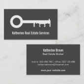 Modernes Housing Silhouette Real Anwesen Agent Visitenkarte (Vorne/Hinten)