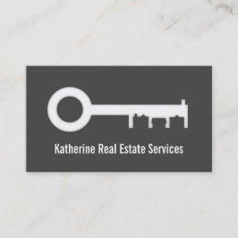 Modernes Housing Silhouette Real Anwesen Agent Visitenkarte