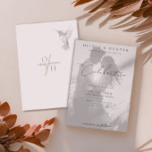 Modernes Hummingbird Rose Overlay Wedding Foto Einladung