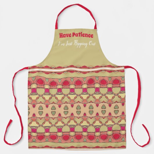 Modernes Humorisches Design Schürze (Vorderseite)