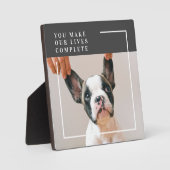 Modernes Hundebahn-Foto | Hundeschrift Fotoplatte (Vorderseite)