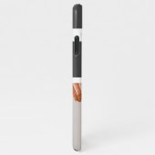 Modernes Hundebahn-Foto | Hundeschrift iPhone Hülle (Rechte Seite)