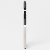 Modernes Hundebahn-Foto | Hundeschrift iPhone Hülle (Linke Seite)