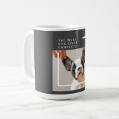 Modernes Hundebahn-Foto | Hundeschrift Kaffeetasse (Vorderseite Links)