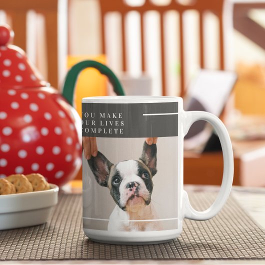 Modernes Hundebahn-Foto | Hundeschrift Kaffeetasse