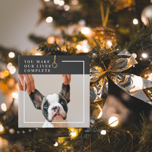 Modernes Hundebahn-Foto | Hundeschrift Keramikornament
