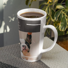 Modernes Hundebahn-Foto | Hundeschrift Milchtasse