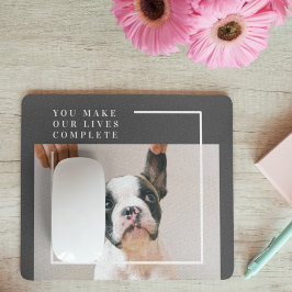 Modernes Hundebahn-Foto | Hundeschrift Mousepad